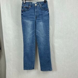 Dear John Frankie Denim Jeans Sz 25 Straight Leg Super High Rise